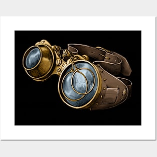 Steampunk glasses Posters and Art